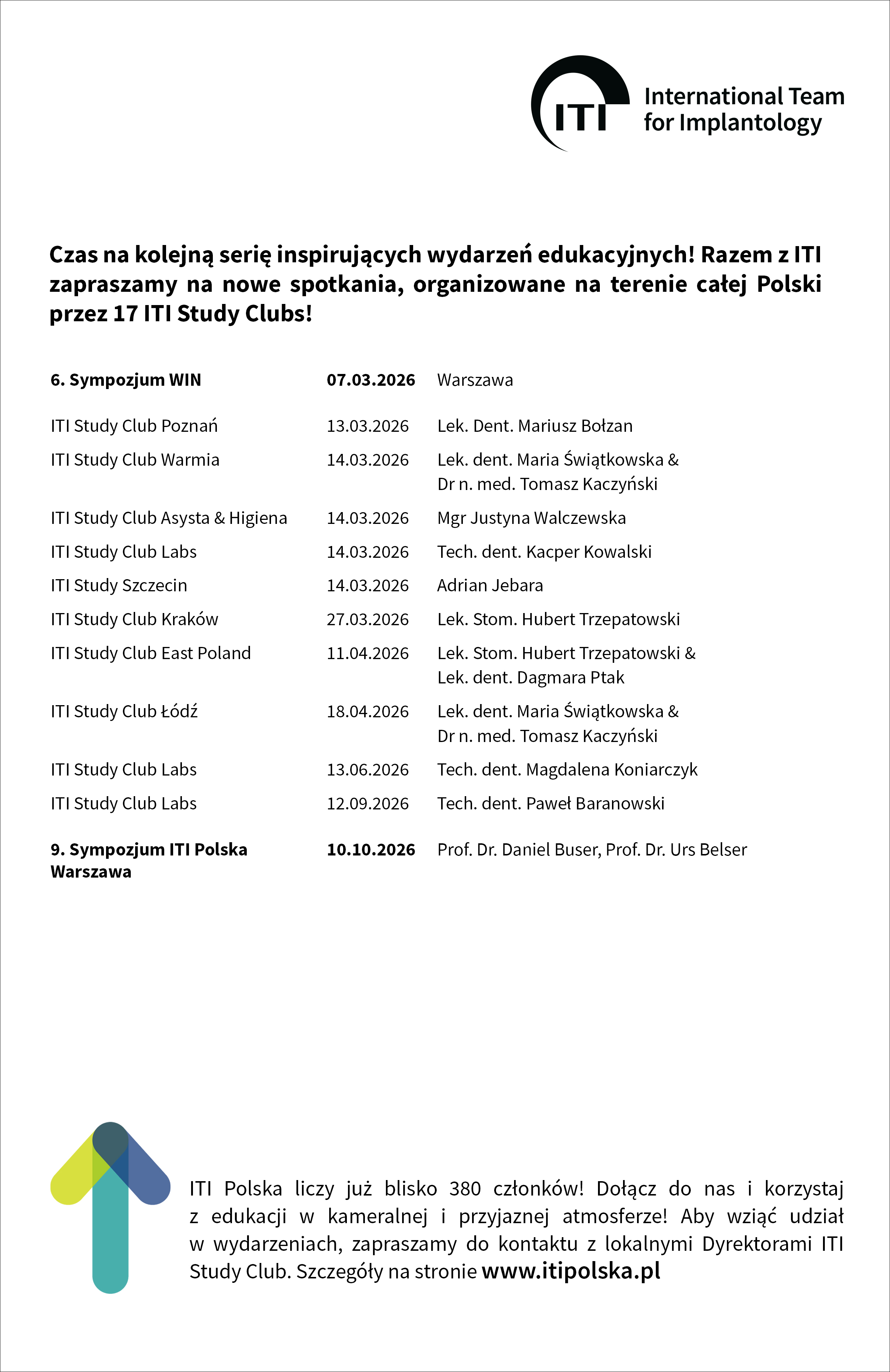 ITI Polska ITI Study Clubs 2026
